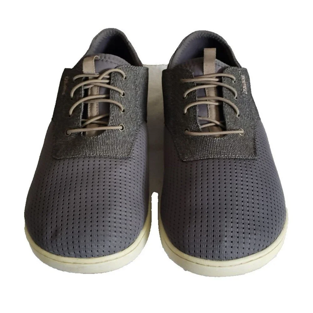 Olukai Nohea Moku Mens Sz 10.5 Casual Shoes Loafers Sneakers Slip-On Boat Gray